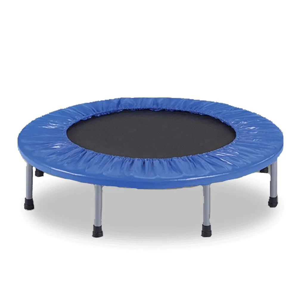 38" Mini Trampoline Jogger Rebounder Home Gym Workout Fitness Blue