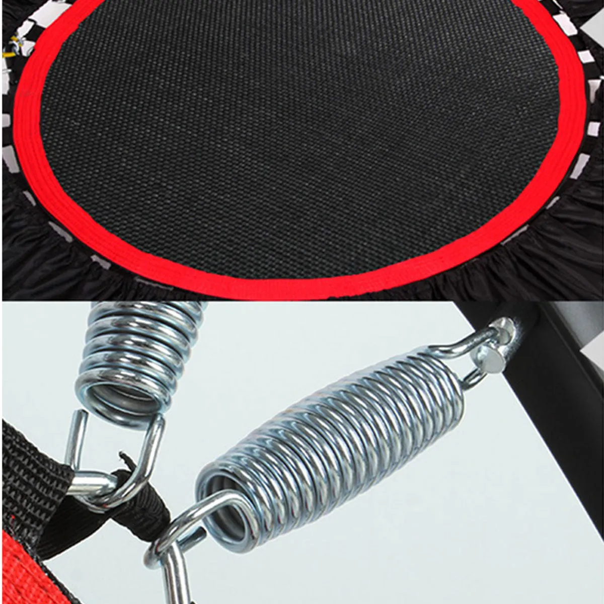 40" Mini Trampoline Handrail Exercise Workout Cardio Rebounder Indoor Super Load