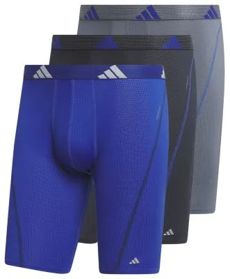 adidas Men's Performance Mesh 3-Pack Long Boxer Brief