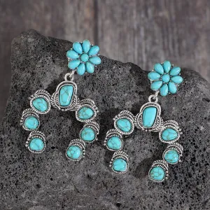 Alluring Turquoise Dangle Earrings