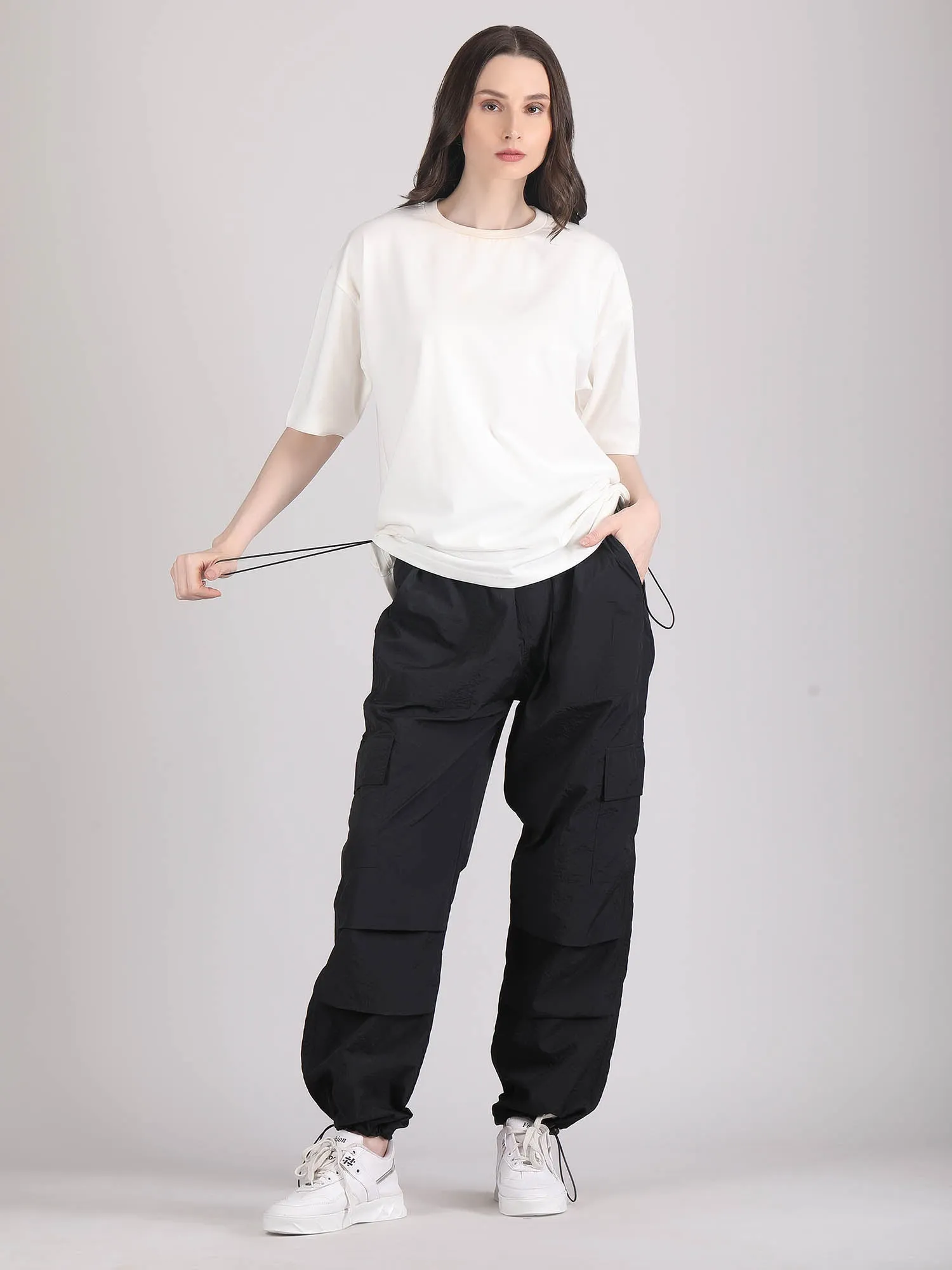 Baggy parachute cargo pants