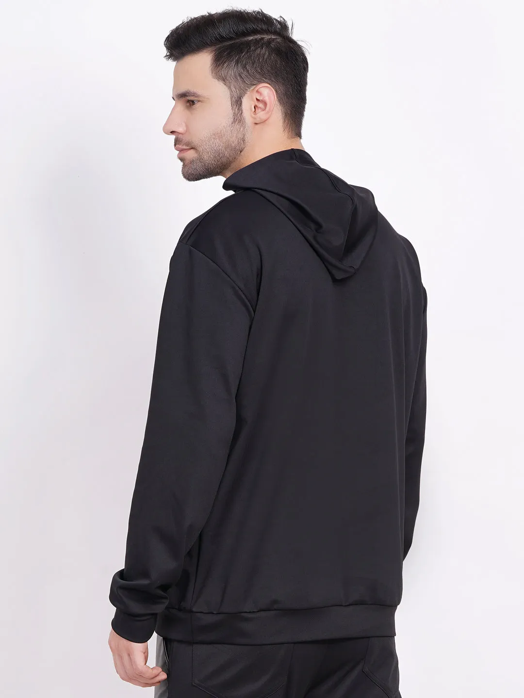 black oversized hoodie