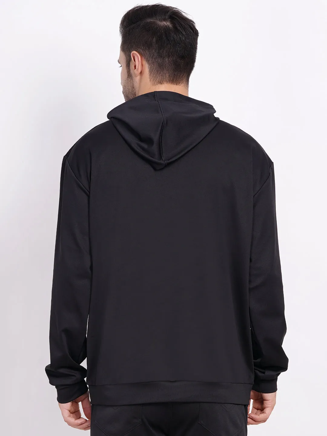 black oversized hoodie