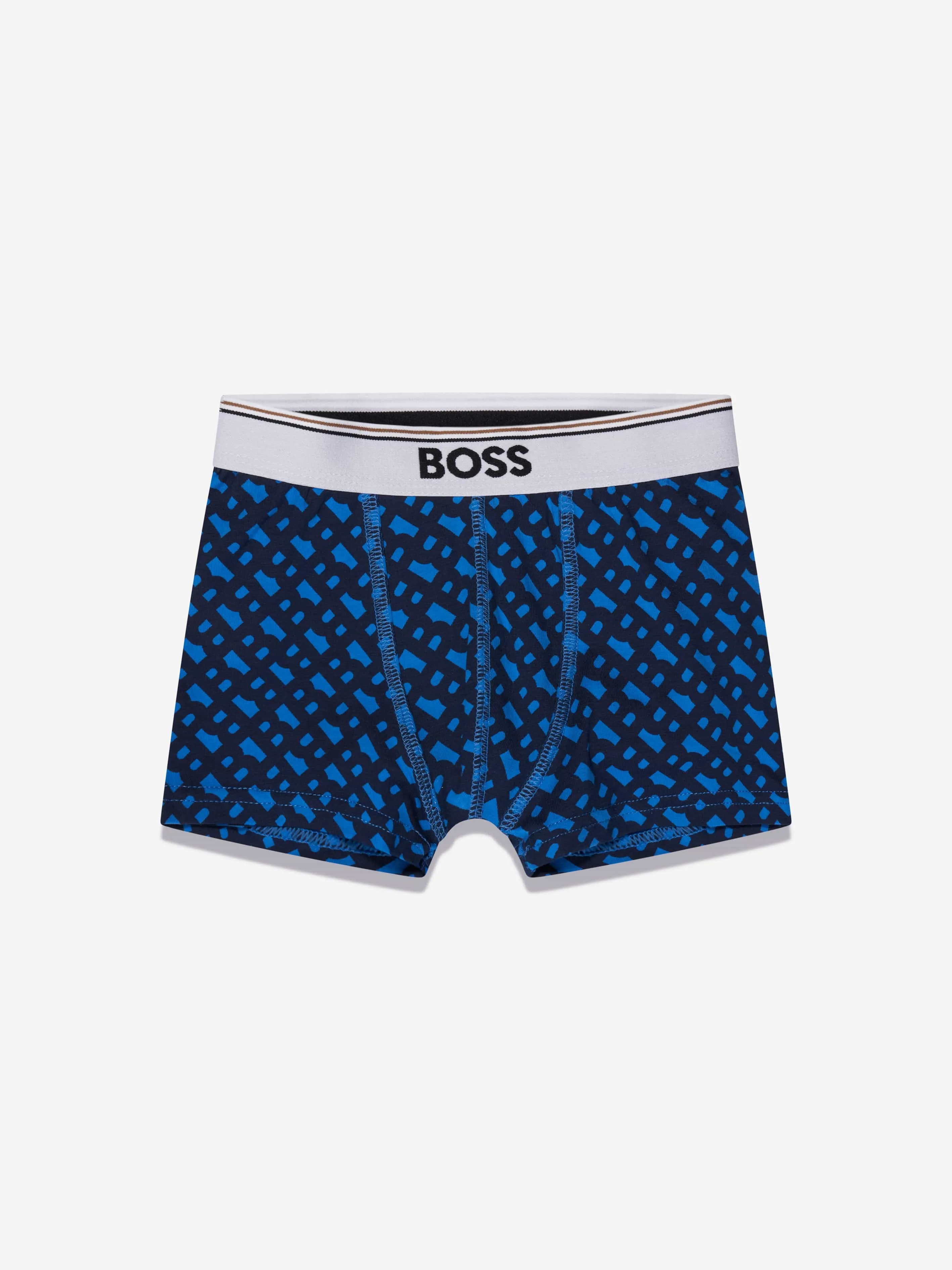 BOSS Boys 2 Pack Boxer Shorts Set in Blue