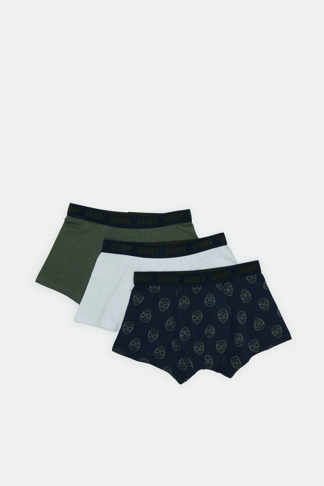 Boys Assorted Printed Boxer Brief Pack (Pack Of 3)