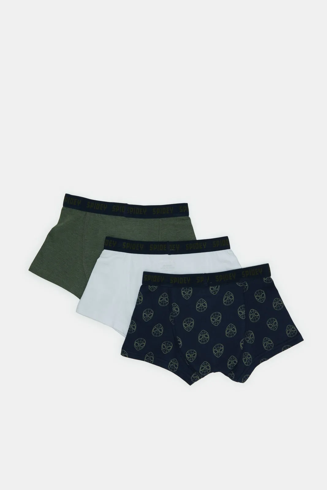 Boys Assorted Printed Boxer Brief Pack (Pack Of 3)