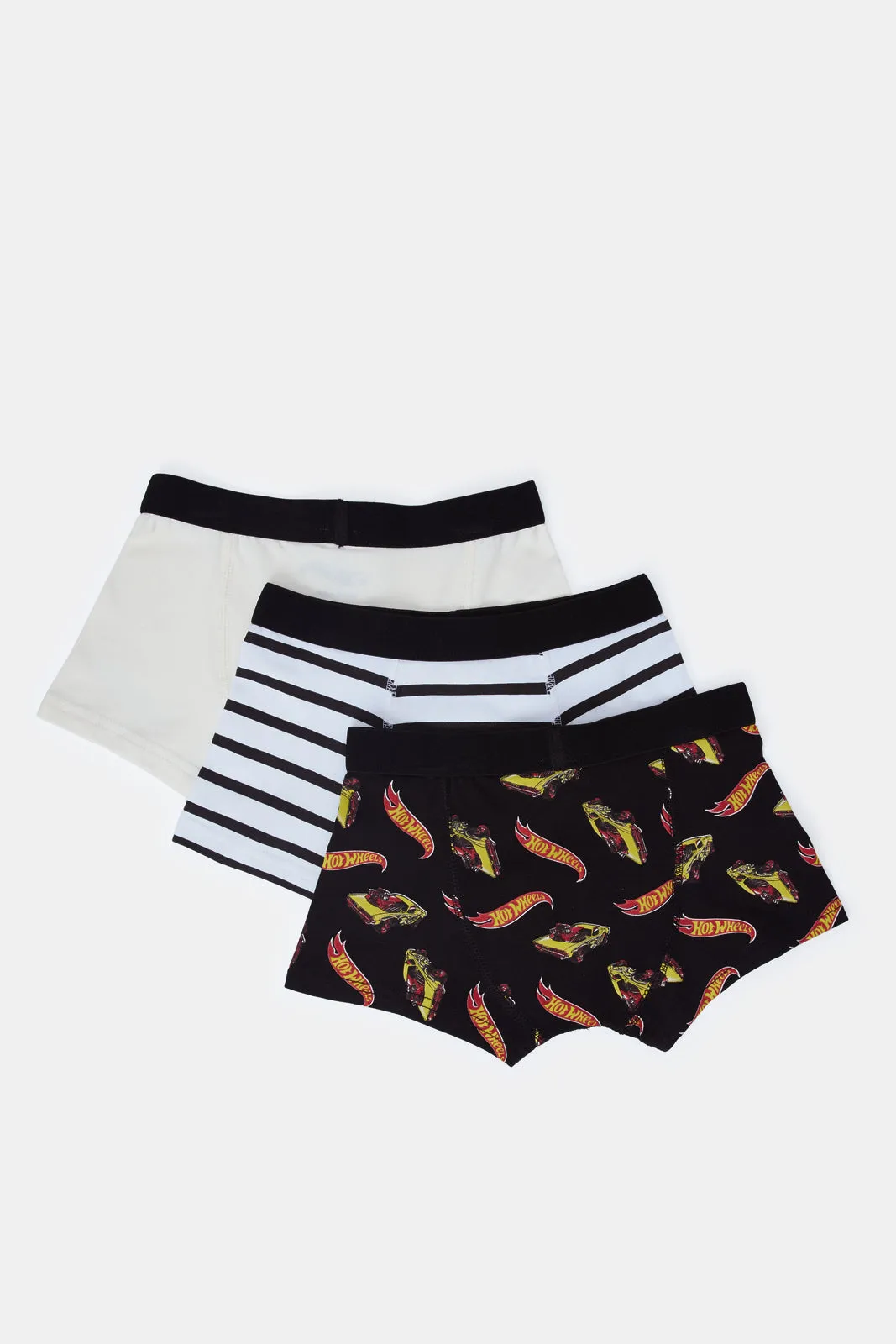 Boys Hot Wheels Printed Boxer Brief Pack (3 Piece)