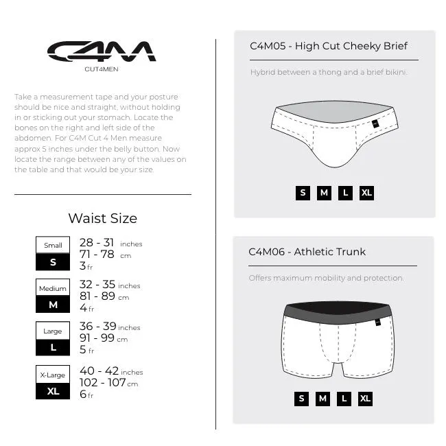 C4M High Cut Cheeky Brief Provocative - Cartoon