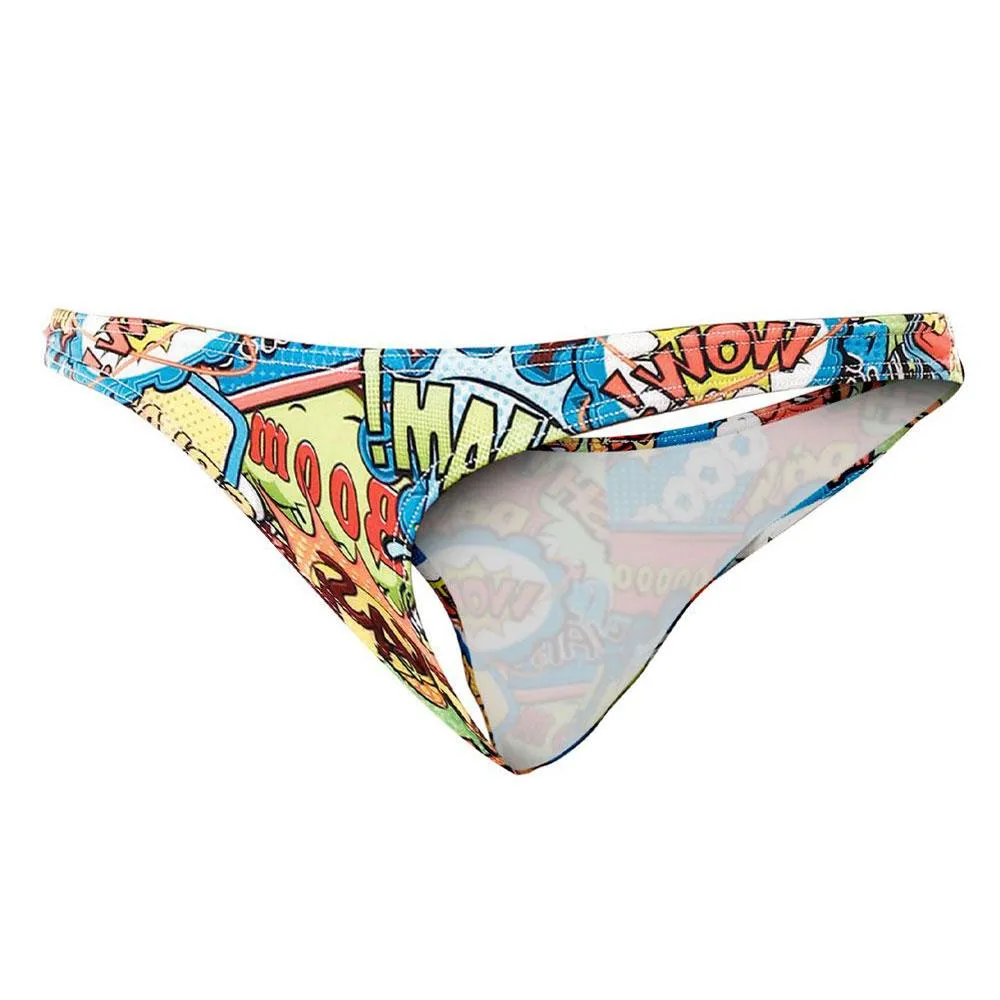 C4M Soft Stretch Ergonomic Men's Thong Provocative - Cartoon