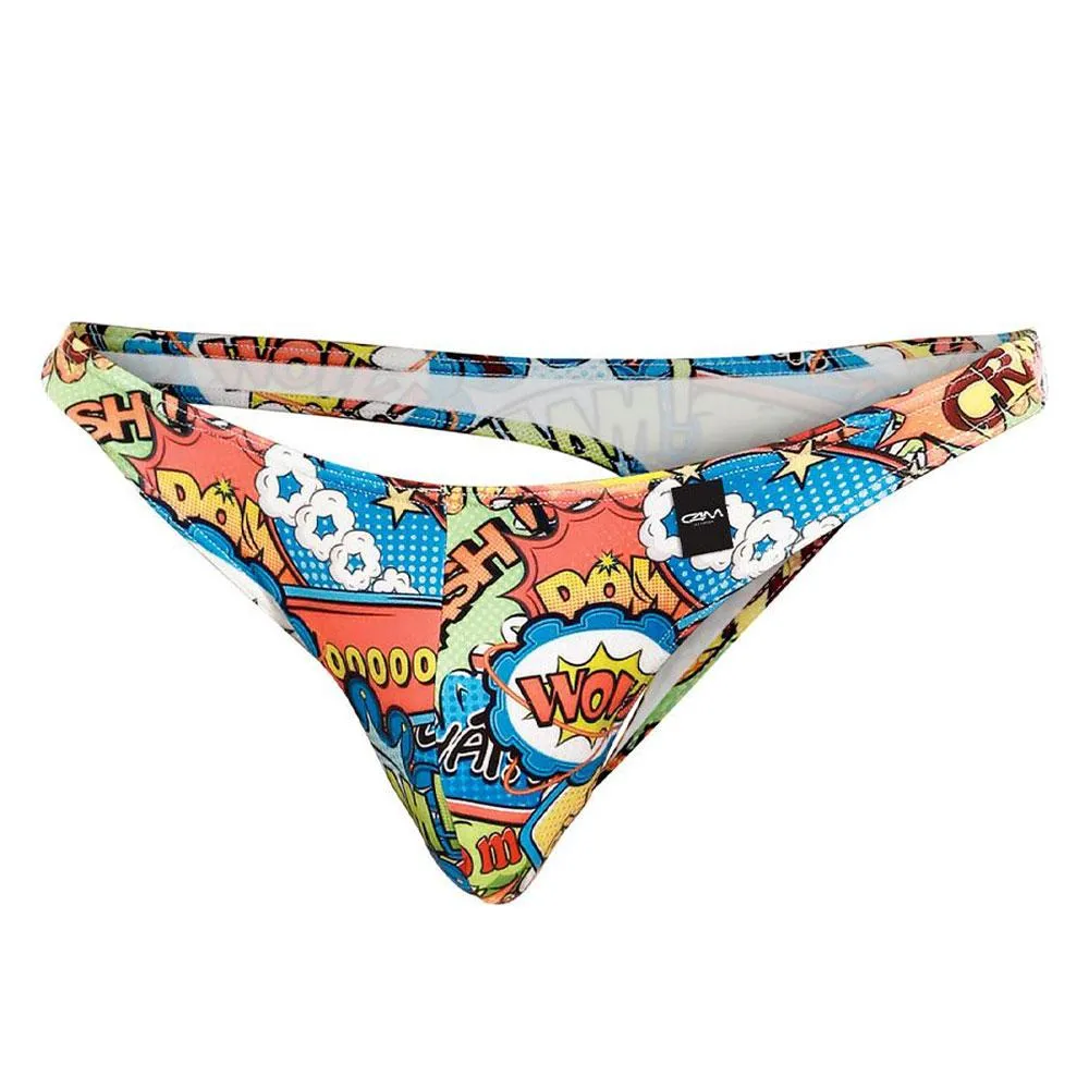 C4M Soft Stretch Ergonomic Men's Thong Provocative - Cartoon