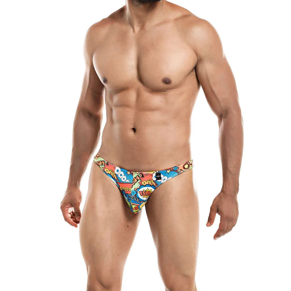 C4M Soft Stretch Ergonomic Men's Thong Provocative - Cartoon