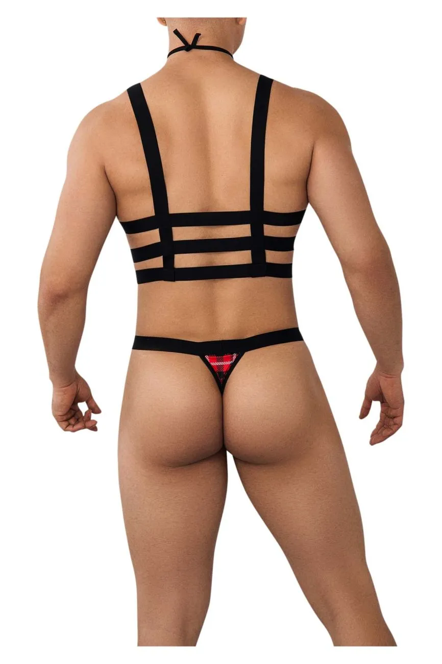 CandyMan 99634 Harness Two Piece Set Color Black