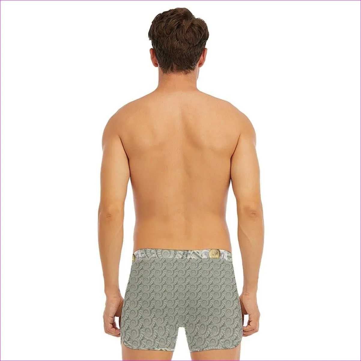 Cash Men's Boxer Briefs With Waist Elastic Band