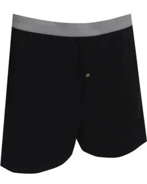 Classic Men's Black Knit Cotton Boxers