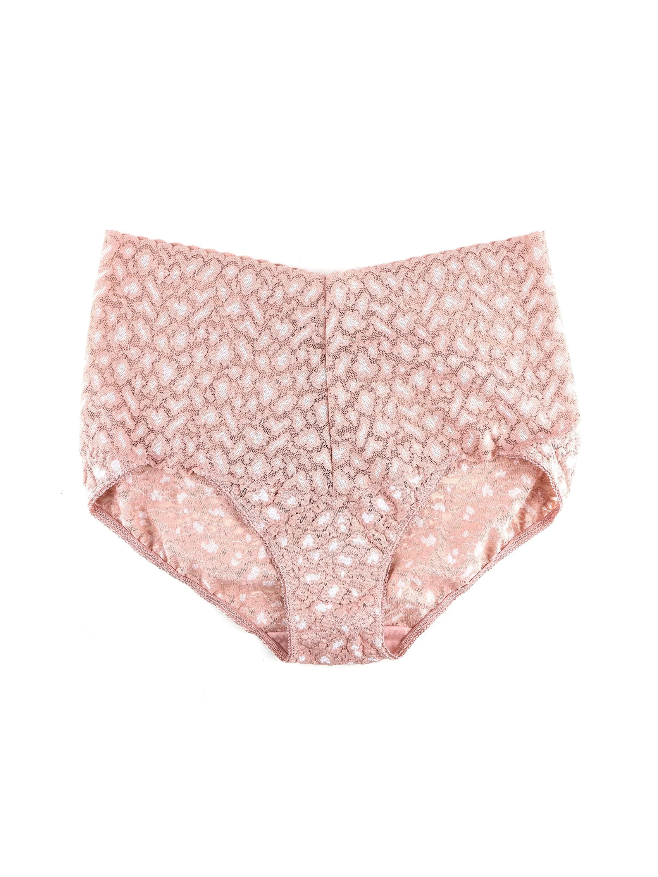 Cross-Dyed Leopard Retro V-Kini Desert Rose Pink