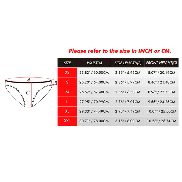 Custom Face Underwear Personalised Magnetic Tongue Underwear Valentine's Gifts for Couple