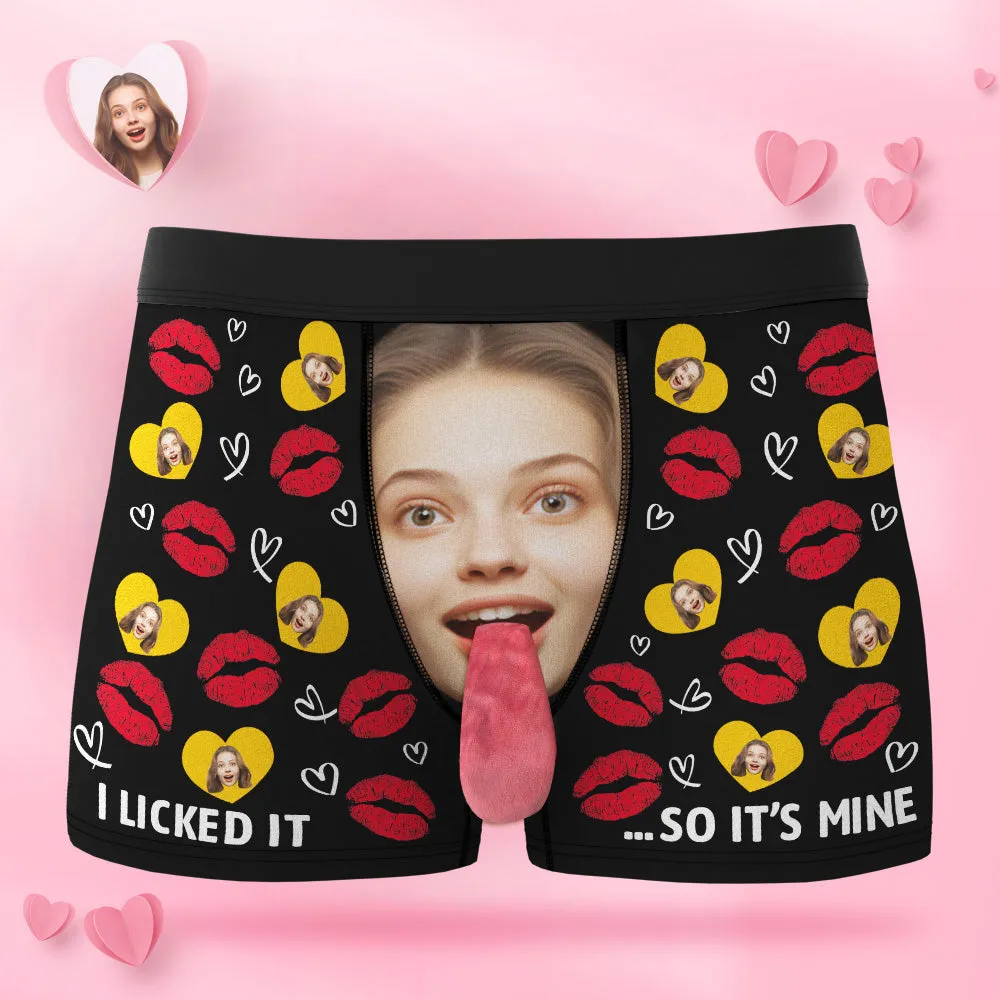 Custom Face Underwear Personalised Magnetic Tongue Underwear Valentine's Gifts for Couple