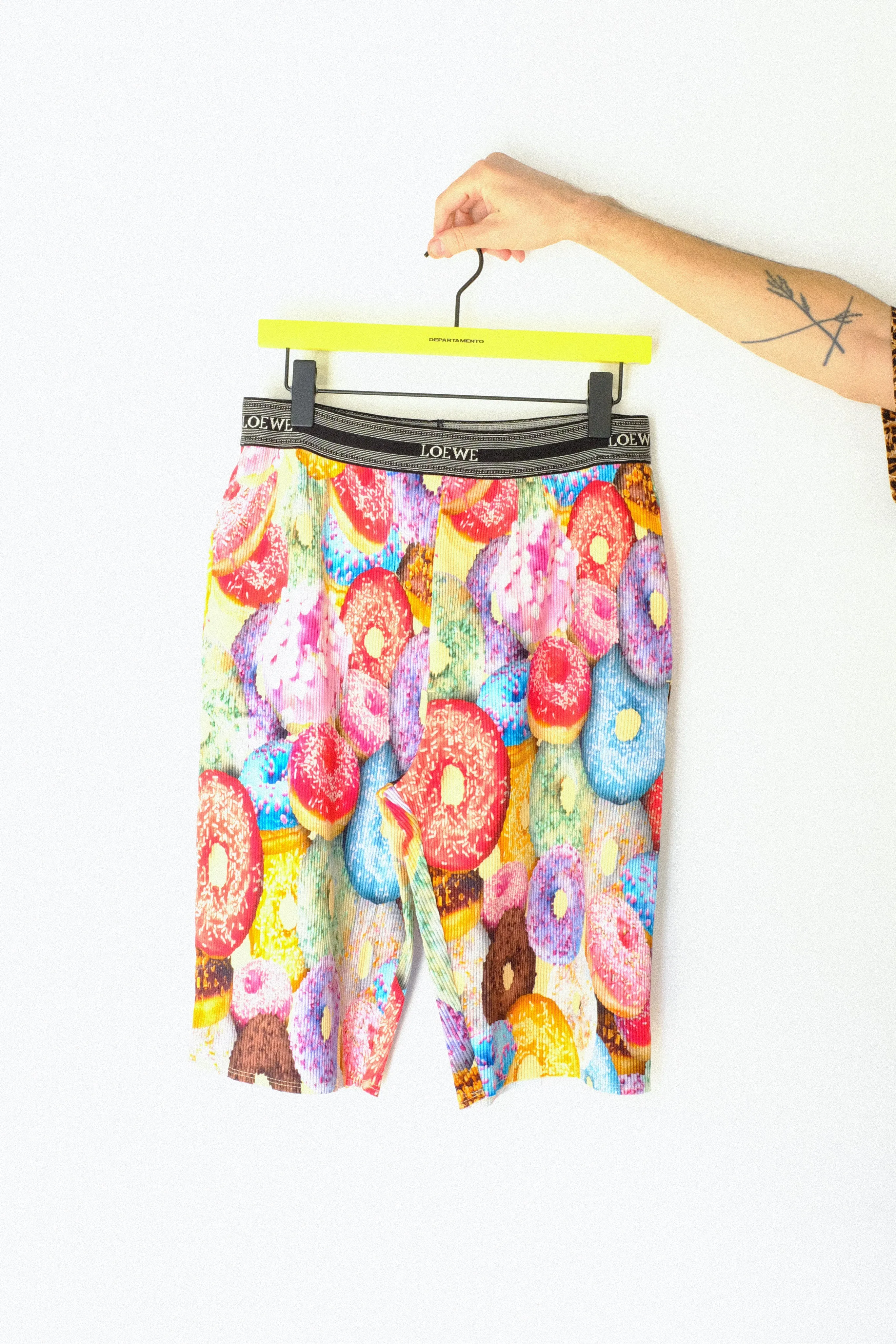 Donuts Cotton Ribbed Shorts