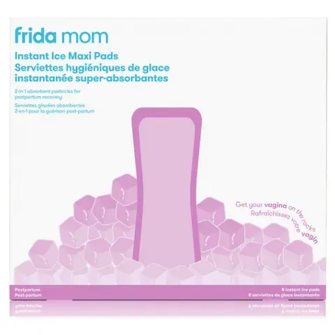 Fridamom Recovery Bundle - Postpartum Underwear, Ice Maxi Pads & Upside Down Peri Bottle