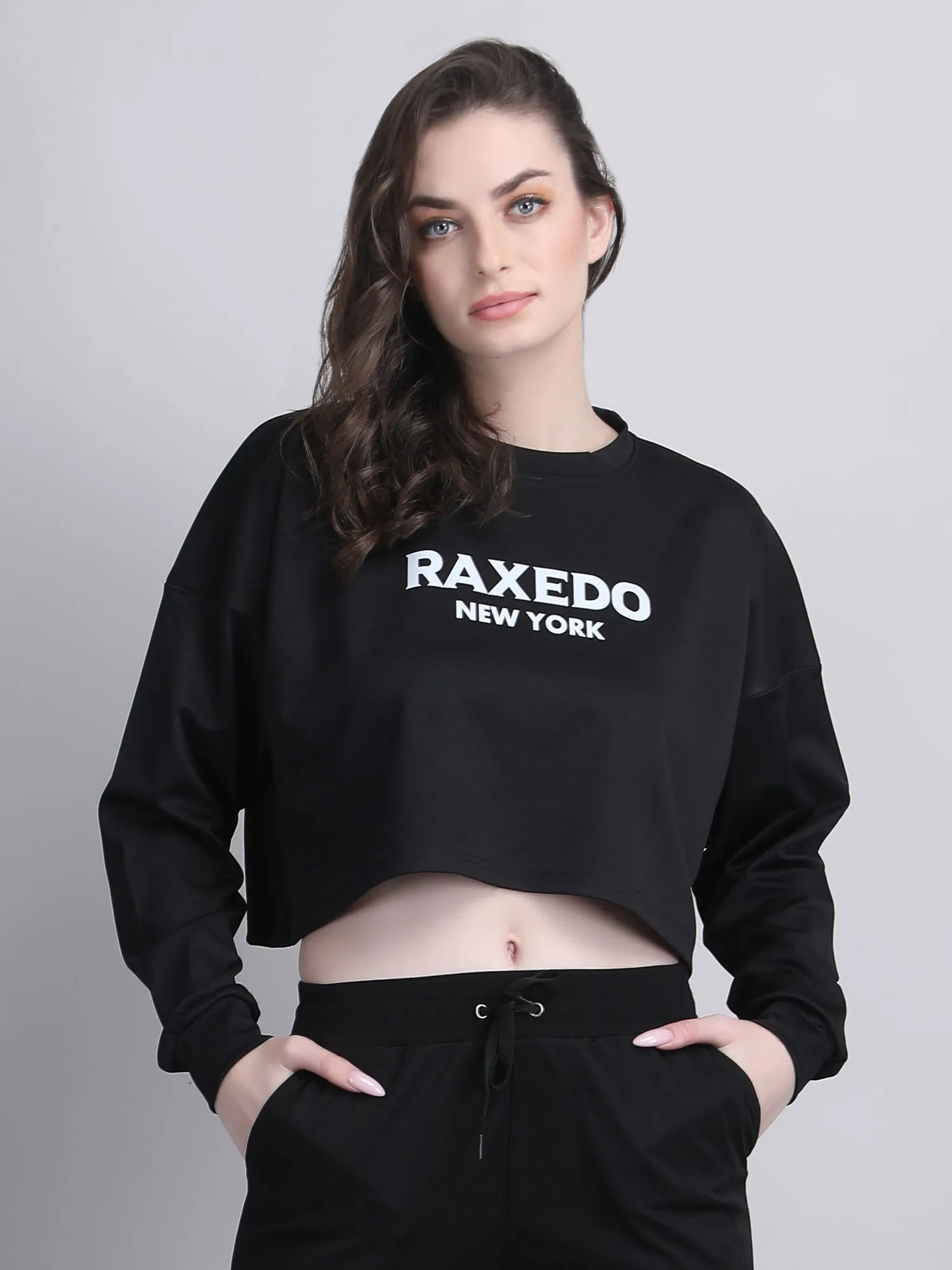 full sleeve crop top - oversized crop top