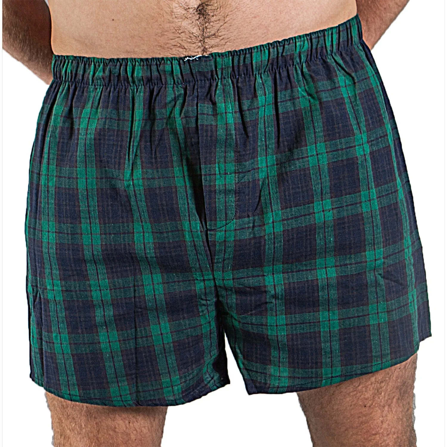 Gents Tartan Boxer Shorts Black Watch