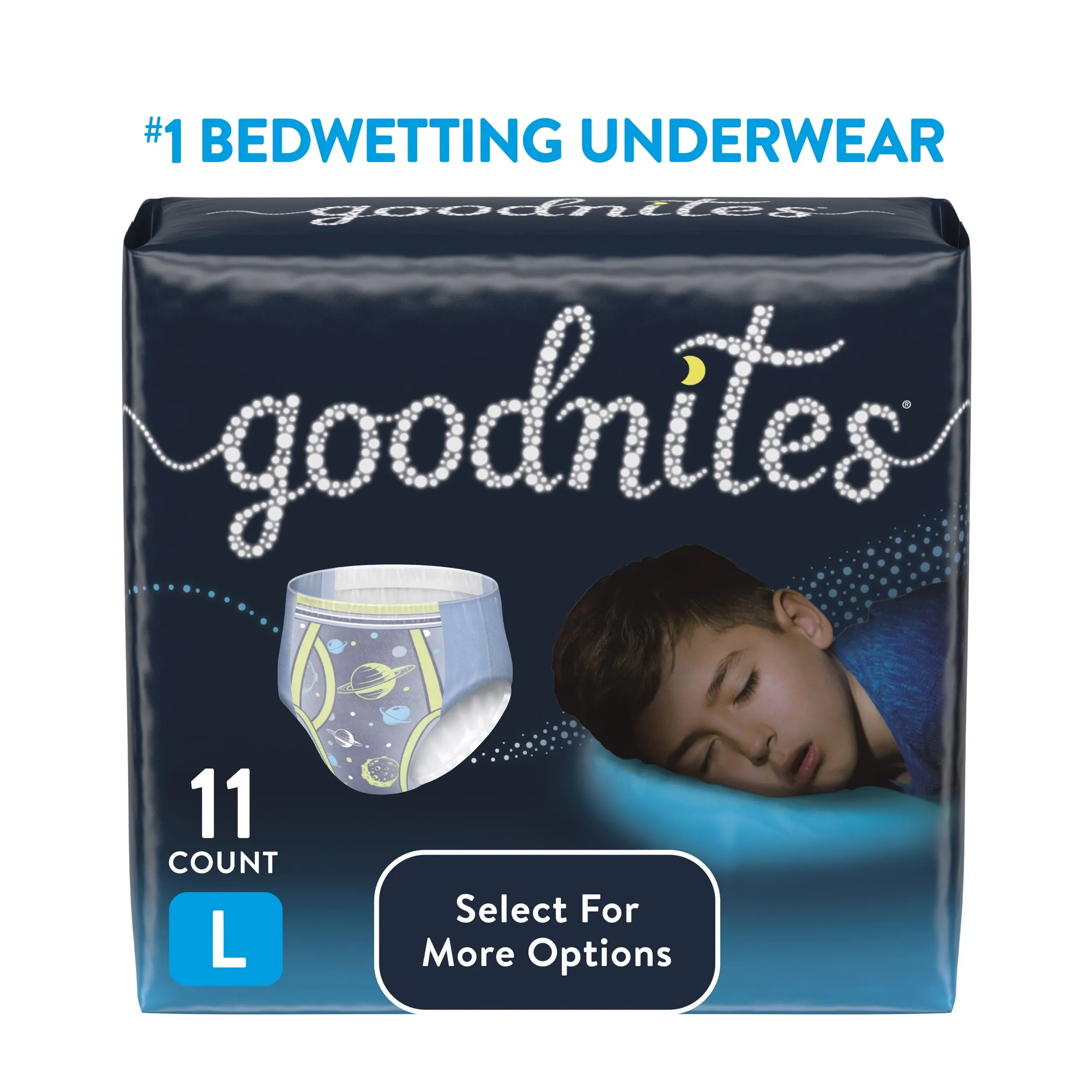 Goodnites Nighttime Bedwetting Underwear for Boys, L, 11 Ct