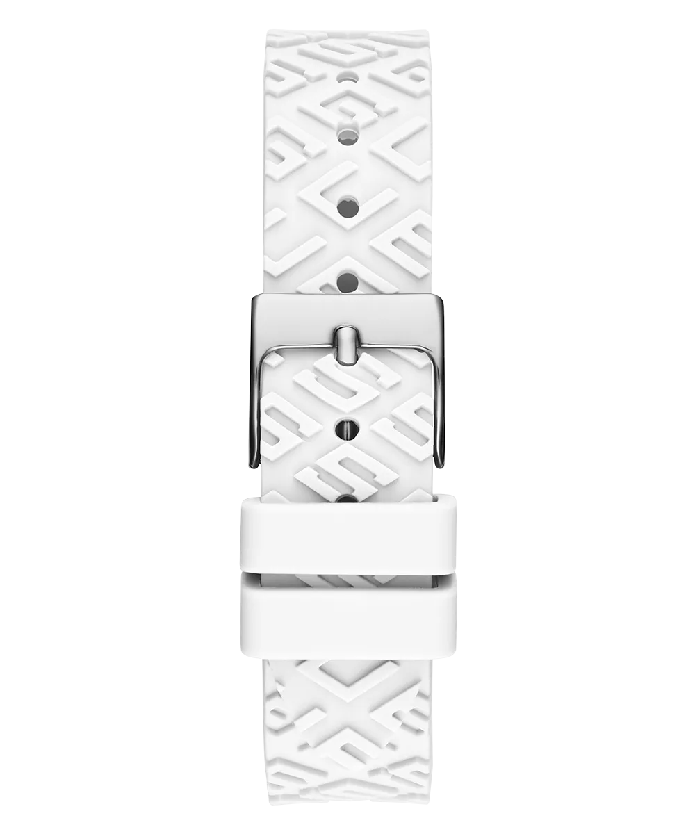 GUESS Ladies White Analog Watch