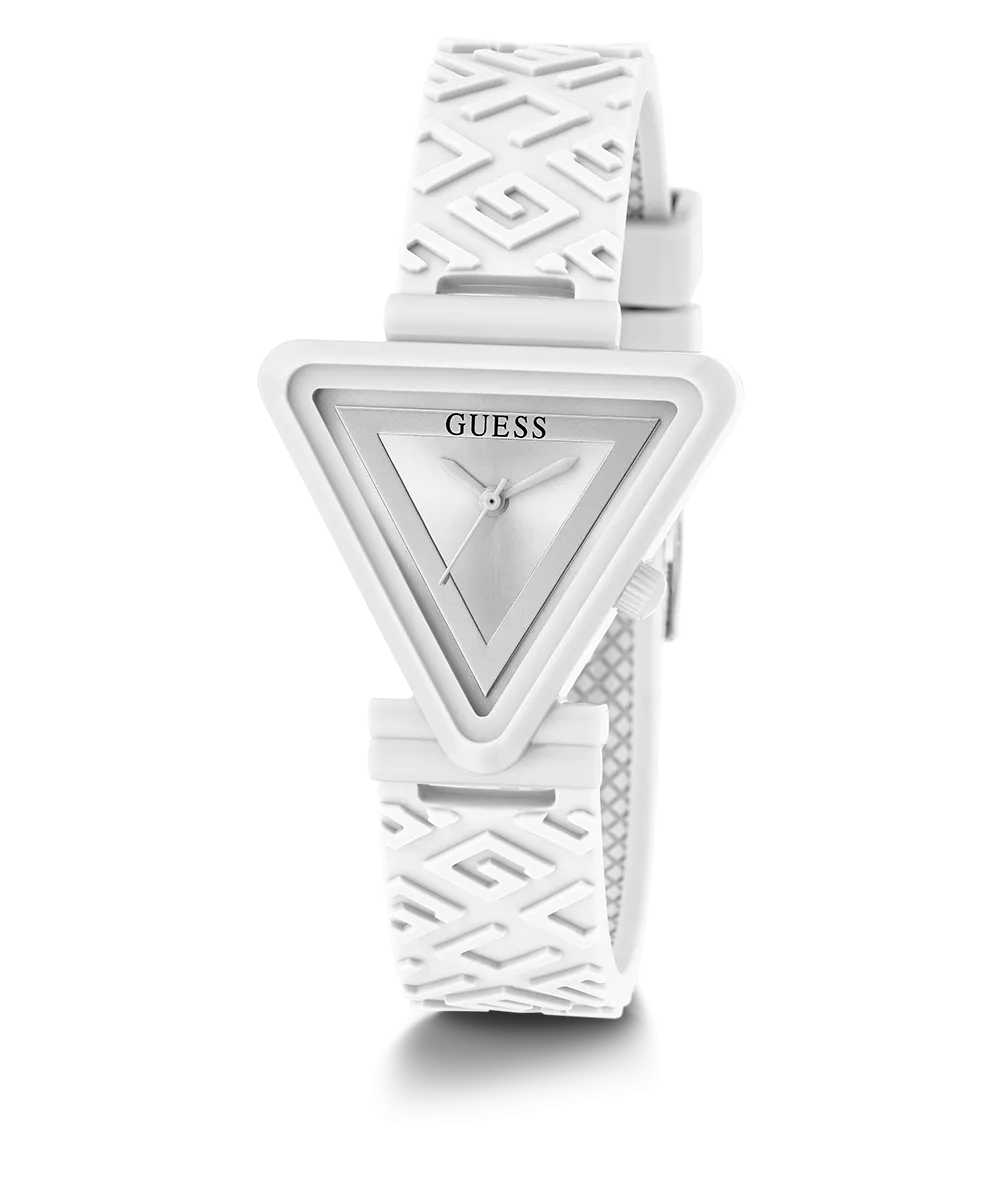 GUESS Ladies White Analog Watch