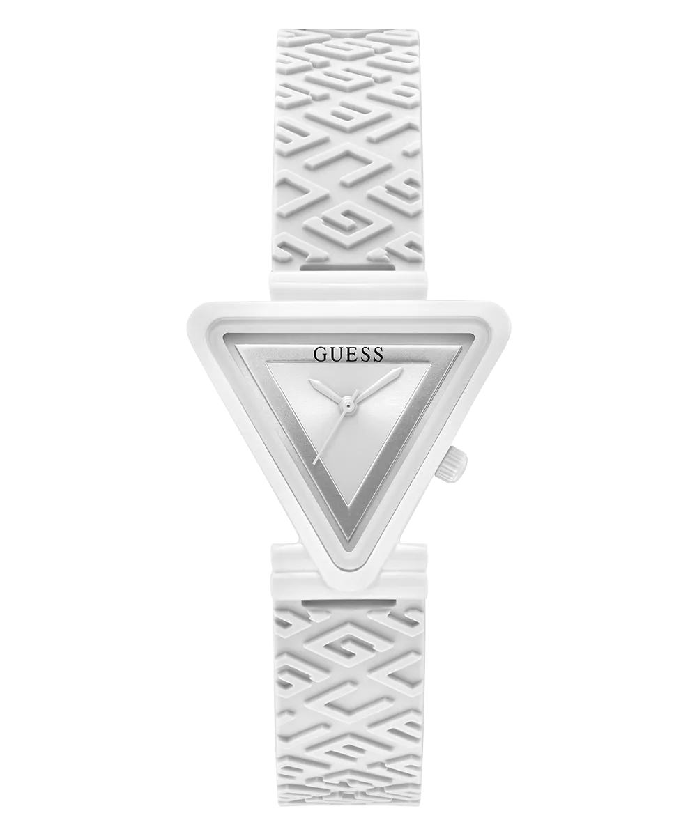 GUESS Ladies White Analog Watch