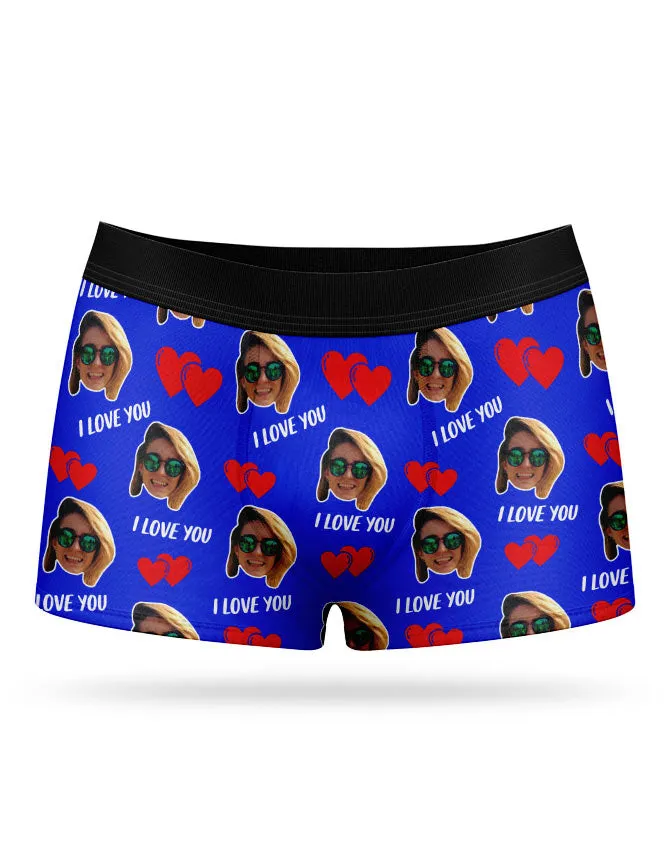 I Love You Valentines Boxers