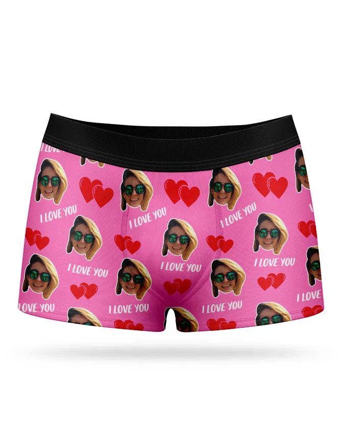 I Love You Valentines Boxers