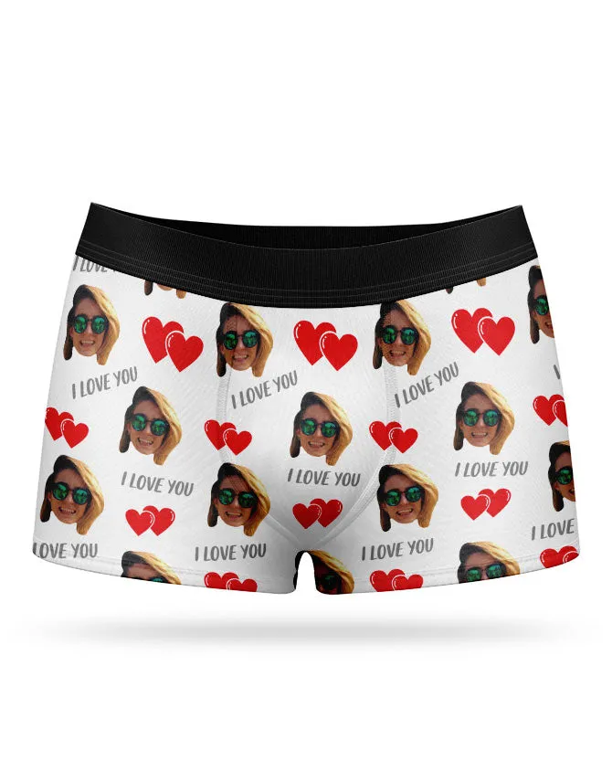 I Love You Valentines Boxers