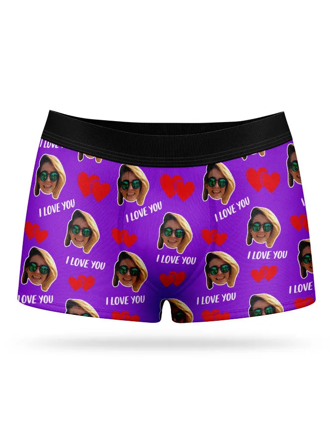 I Love You Valentines Boxers