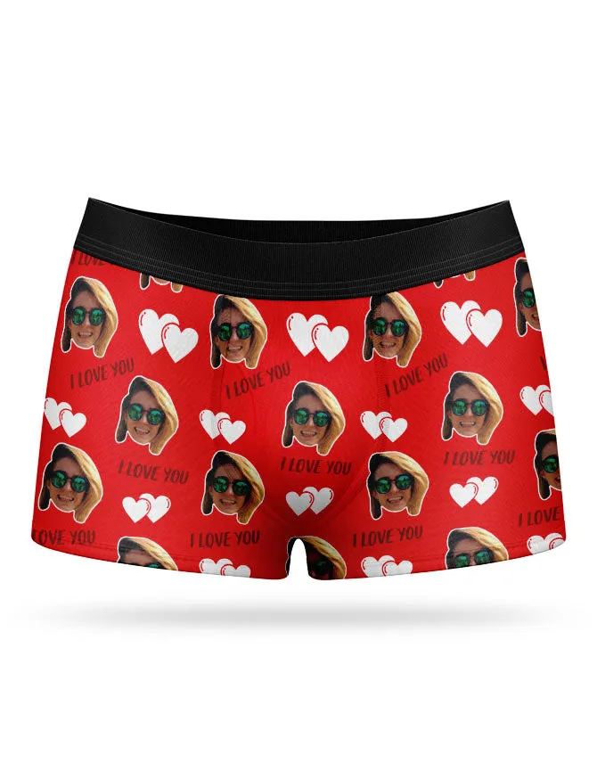 I Love You Valentines Boxers