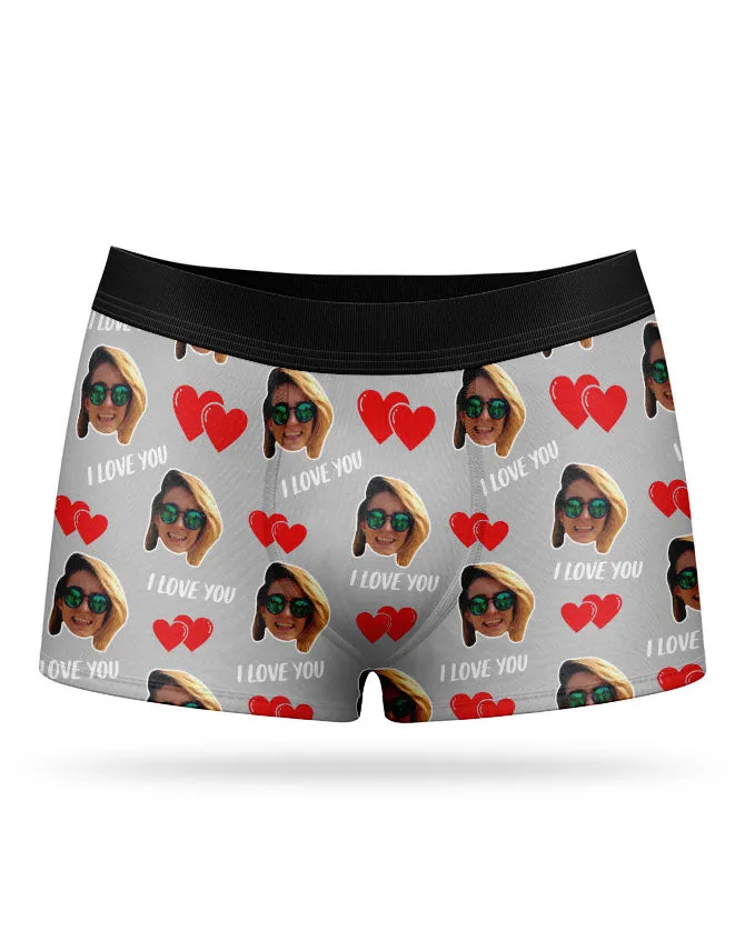 I Love You Valentines Boxers