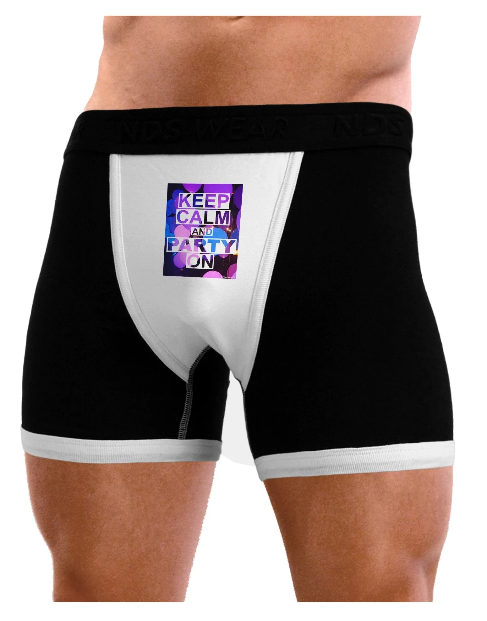 Keep Calm - Party Balloons Mens Boxer Brief Underwear