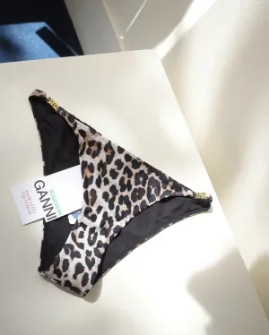 Leopard Emblem Mini Swim Bottoms