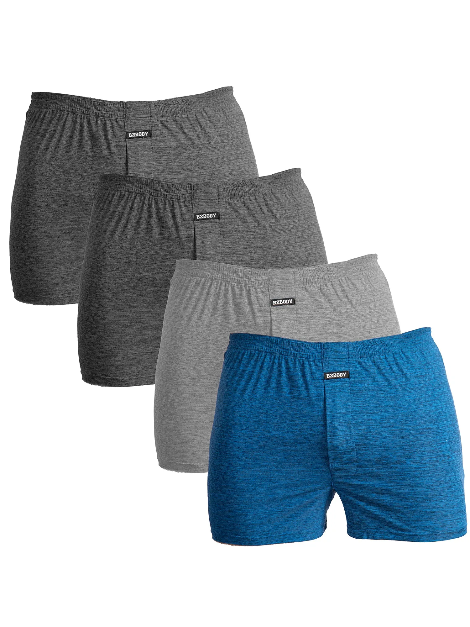 Loose Fit Boxers for Men-4 Pack S to Big and Tall Cool Touch Boxer Underwear