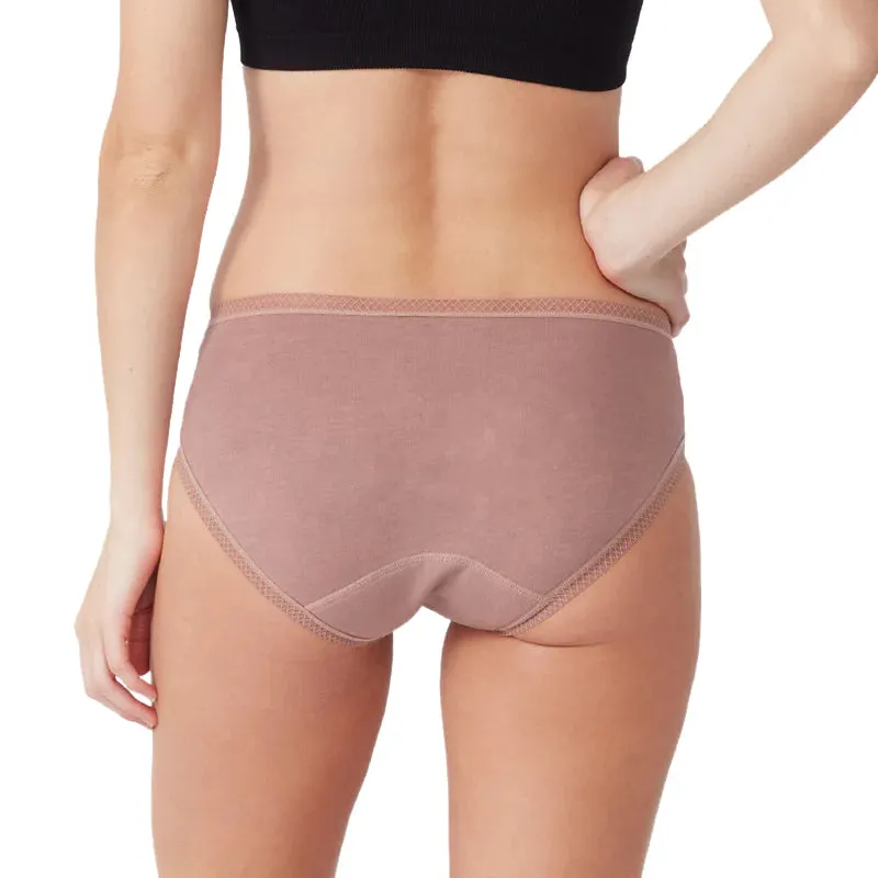 Love Luna Period Cotton Briefs in Mocha