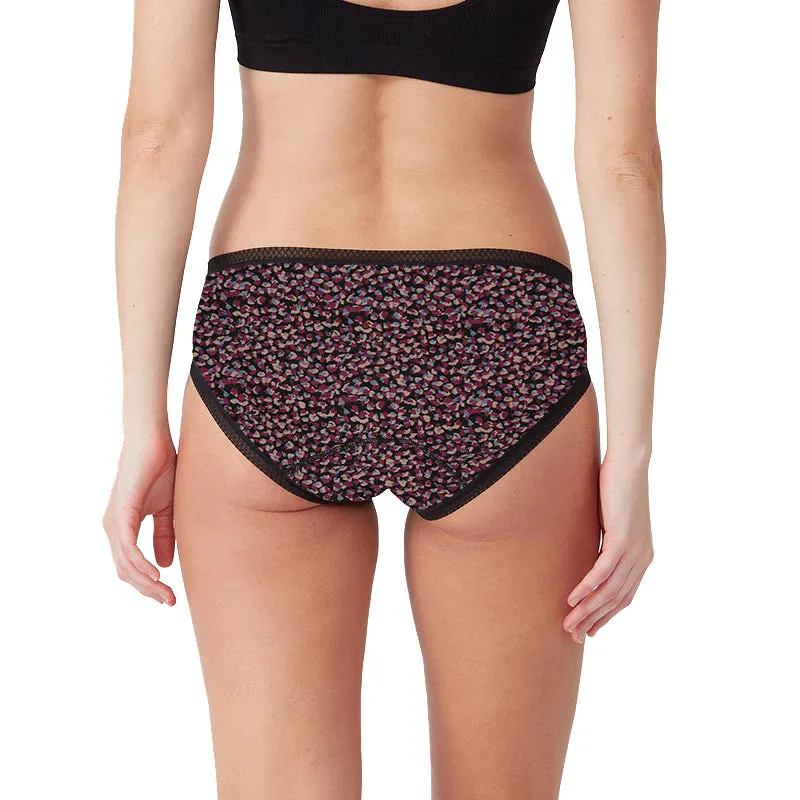 Love Luna Period Cotton Full Briefs and Bikini Brief in Leopard Mocha