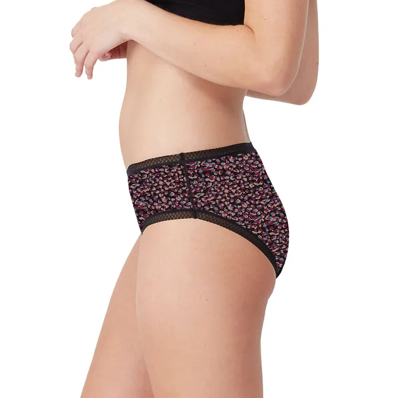 Love Luna Period Cotton Full Briefs and Bikini Brief in Leopard Mocha