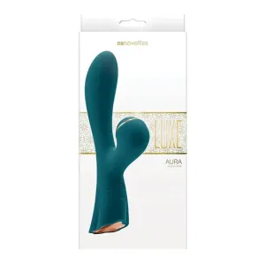 Luxe Aura Rechargeable Suction Vibe Green