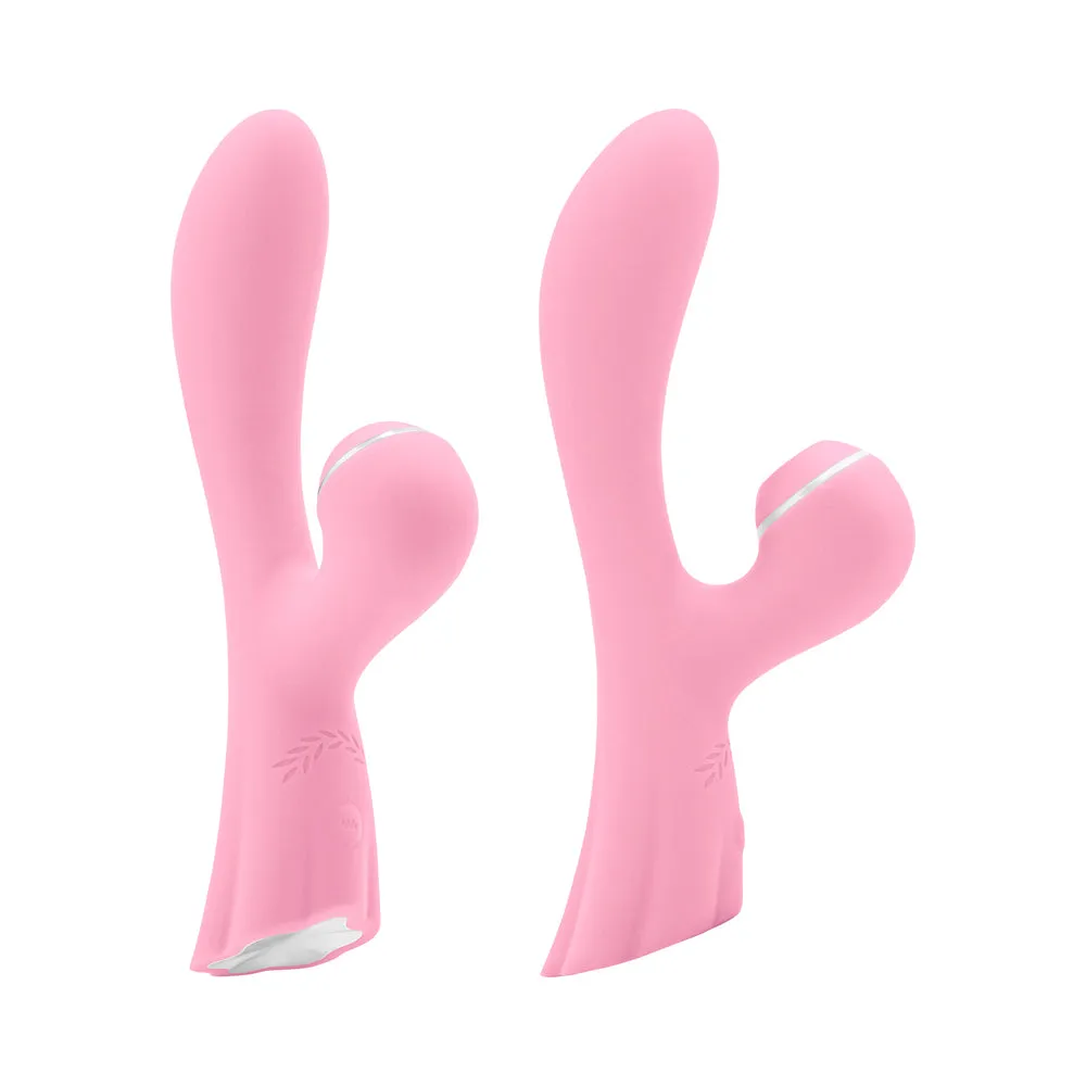 Luxe Aura Rechargeable Suction Vibe Pink