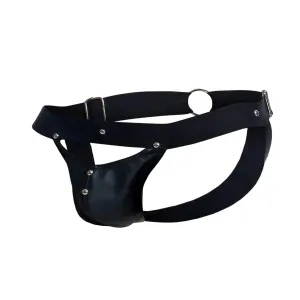 Male Basics Dngeon PeekABoo Jockstrap Black