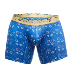 Male Basics Hipster Mid Thigh Boxer Brief Spectrum Blue