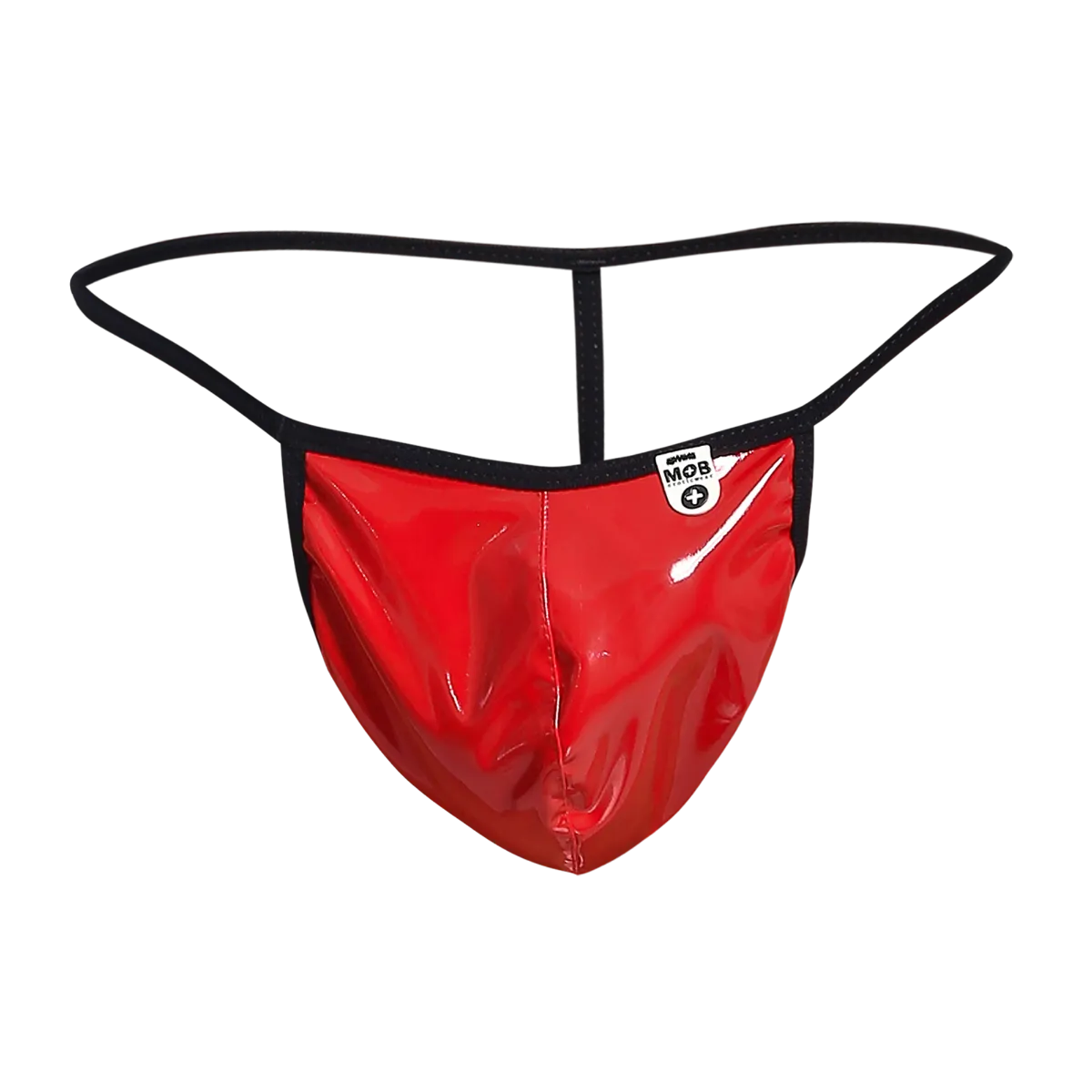 Male Basics Mob Men's Sexy Sheer T Back Thong Red Mirror