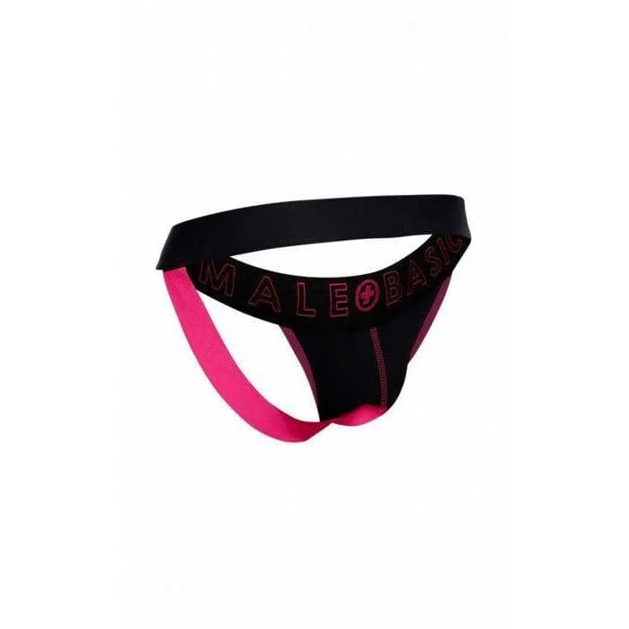 Male Basics Mob Neon Jockstrap Coral