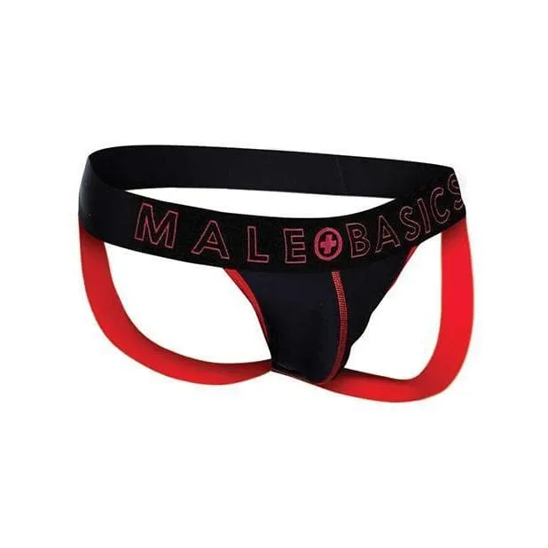 Male Basics Mob Neon Jockstrap Red