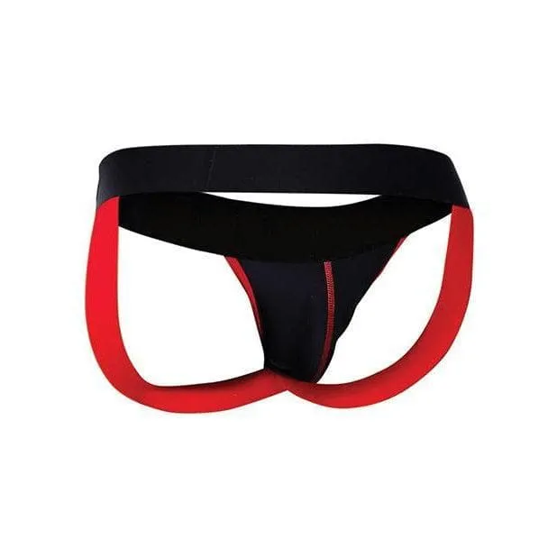 Male Basics Mob Neon Jockstrap Red