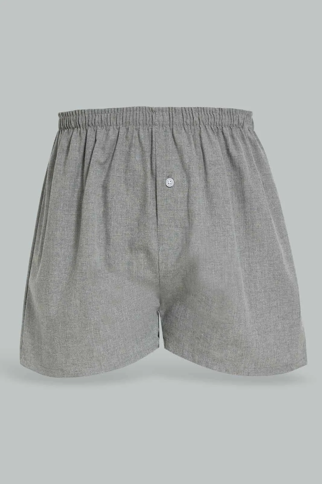 Men Grey Boxer Short Set (2 Piece)